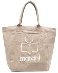 Isabel Marant - Yenky Logo Embroidered Tote Bag - Lyst