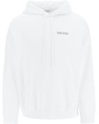 Marcelo Burlon - County Of Milan Tempera Cross Drawstring Hoodie - Lyst