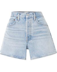 Agolde - Denim Shorts With Belt Loops - Lyst