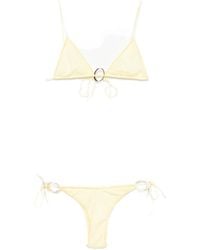 Oséree - Oséree Lace Ring-Detail Triangle Bikini Set - Lyst