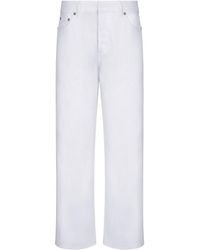 Dior - Christian Button Detailed Straight Leg Trousers - Lyst