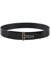 Tom Ford - T Logo Buckle Belt - Lyst