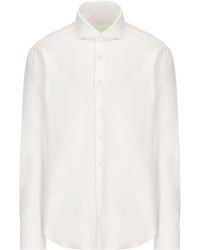Xacus - Collar Cutaway Twill Shirt - Lyst