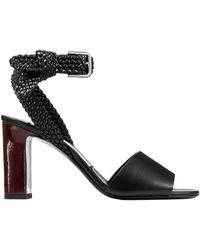 Jimmy Choo - Woven High-Heeled Sandals - Lyst