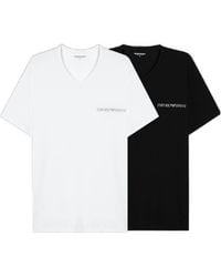Emporio Armani - Two-Pack Crew-Neck T-Shirts - Lyst