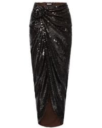 ROTATE BIRGER CHRISTENSEN - Sequins Knot Skirt - Lyst