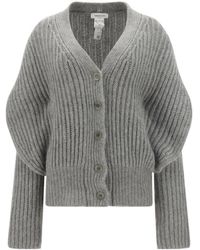 Fabiana Filippi - Rib Trimmed Woven Cardigan - Lyst