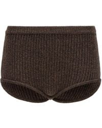 Magda Butrym - Wool Knit Shorts - Lyst