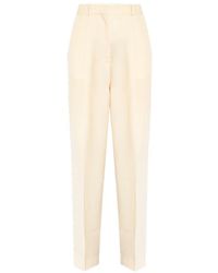 TOTEME - Totême Pleated Straight-Leg Pants - Lyst