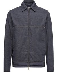 Moncler - Zip-Up Denim Jacket - Lyst