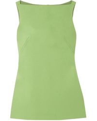Emilia Wickstead - Rifer Wool-Crepe Mini Dress - Lyst