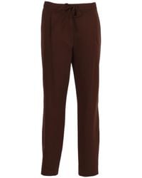 Fabiana Filippi - Pleated Drawstring Straight Leg Trousers - Lyst