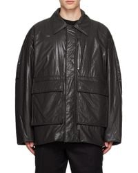 WOOYOUNGMI - Lapel Long-Sleeved Casual Jacket - Lyst