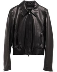 Balenciaga - Long-Sleeved Leather Jacket - Lyst