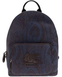 Etro - Essential Paisley-Patterned Zipped Backpack - Lyst