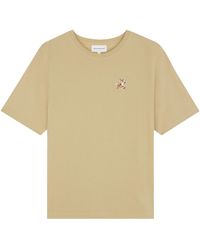 Maison Kitsuné - Maison Kitsuné Speedy Fox Patch Crewneck T-Shirt - Lyst