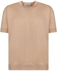 Jil Sander - Short-Sleeved Knitted T-Shirt - Lyst