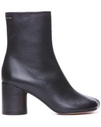 MM6 by Maison Margiela - Block Heel Ankle Boots - Lyst
