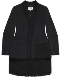 MM6 by Maison Martin Margiela - Fringe-Detail Blazer - Lyst