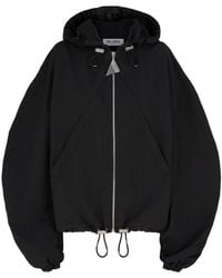 The Attico - Hooded Patch-Pocket Bomber Jacket - Lyst