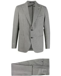 Tagliatore - Houndstooth Single-Breasted Suit - Lyst