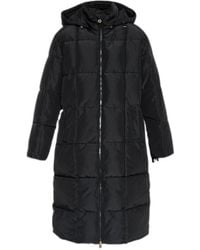 EA7 - Hooded Quilted Coat - Lyst