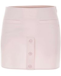 Courreges - Courrèges Button-Detail Mini Skirt - Lyst
