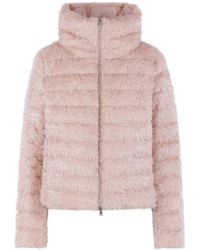Herno - Quilted Faux-Fur Coat - Lyst