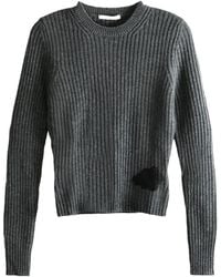 Cecilie Bahnsen - Ribbed Appliqué Sweater - Lyst
