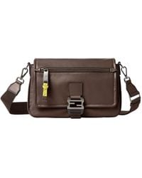 Fendi - Flux Logo Plaque Messenger Bag - Lyst