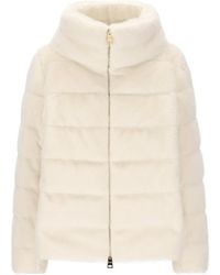 Herno - High-Neck Zipped Down Jacket - Lyst