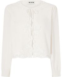 RIXO London - Lace-Trimmed Cardigan - Lyst