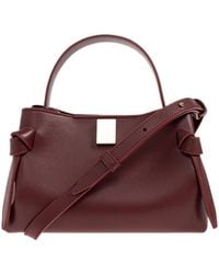 Yuzefi - Mini Gyoza Knotted Leather Tote Bag - Lyst