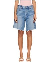 Agolde - Belt-Loop Denim Shorts - Lyst