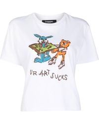 DOMREBEL - Ur Art Sucks Print T-Shirt - Lyst