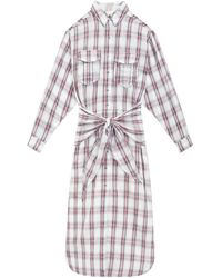 Isabel Marant - Isabel Marant Étoile Nesly Checked Midi Shirt Dress - Lyst