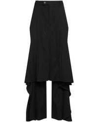 Balenciaga - Asymmetric Solid-Color Twill Midi Skirt - Lyst
