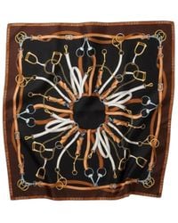 Gucci - Printed Silk Twill Carre - Lyst