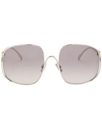 Miu Miu - Metal Large-Frame Sunglasses - Lyst