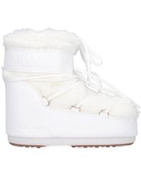 Moon Boot - Icon Low Faux-Fur Lace-Up Boots - Lyst