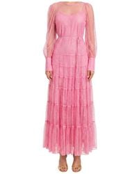 Twinset - Ruffled Long-Sleeved Dress - Lyst