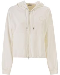 Brunello Cucinelli - Logo Patch Hoodie - Lyst