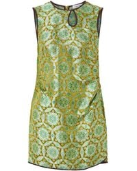Christopher Esber - Palmira Ruched Cutout Floral Brocade Mini Dress - Lyst