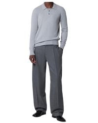 Drumohr - Fine Knit Long Sleeve Polo Shirt - Lyst