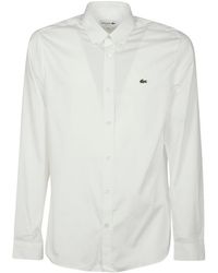 Lacoste - Logo Patch Regular Fit Shirt - Lyst