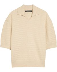 Jacquemus - Collared Short-Sleeve Knitted Polo Shirt - Lyst