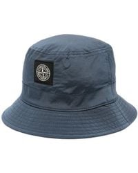 Stone Island - Logo Patch Bucket Hat - Lyst