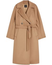 Weekend by Maxmara - Virgin Wool Belted Coat - Lyst