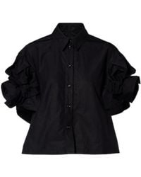Simone Rocha - Puff-Sleeve Cotton Shirt - Lyst