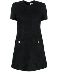 Valentino - Short-Sleeve Tweed-Style Dress - Lyst